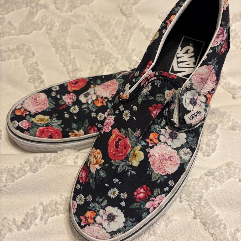 Vans Multicolor Patterned Slip-Ons - image 1